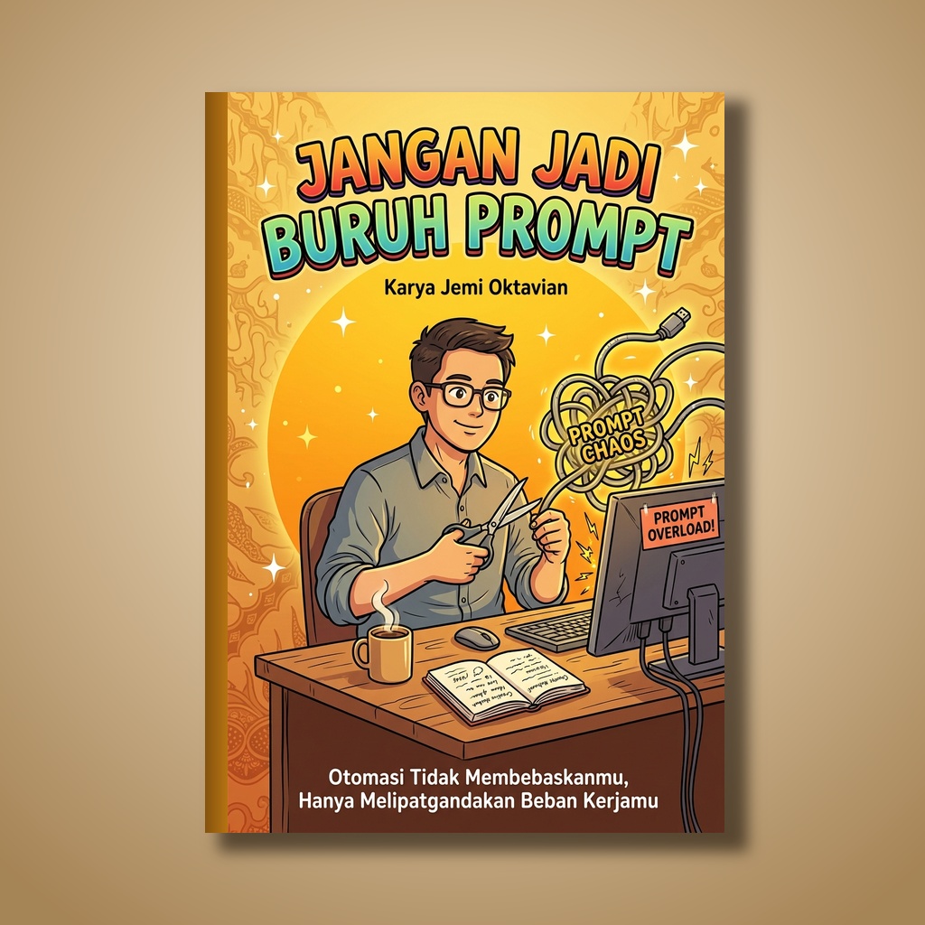 Sampul Buku Jangan Jadi Buruh Prompt Karya Jemi Oktavian